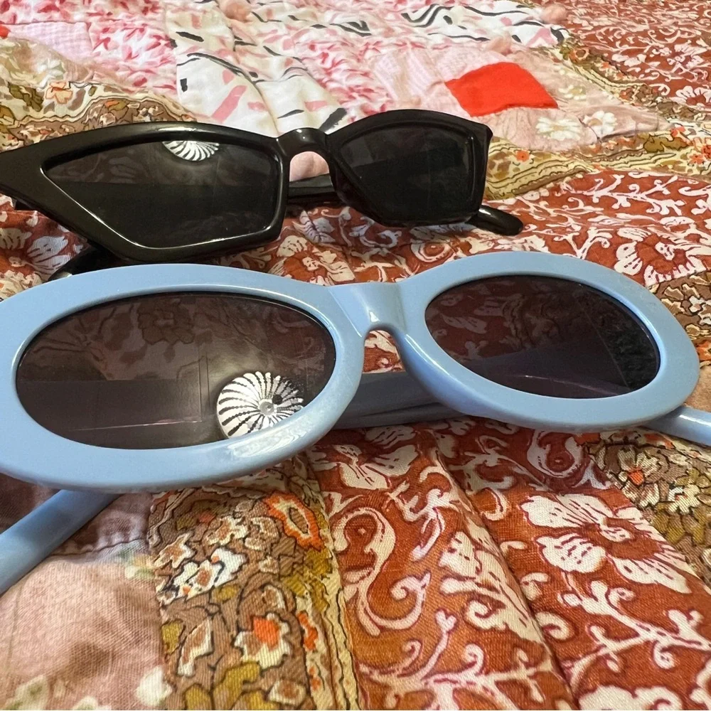 A.J. Morgan Black and Light Blue Sunglasses Duo - Picture 2 of 7